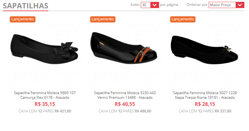 comprar sapatilhas online atacado
